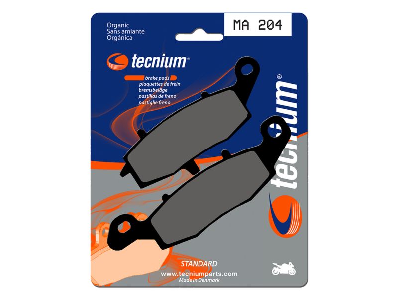 Plaquettes de frein TECNIUM route organique - MA204