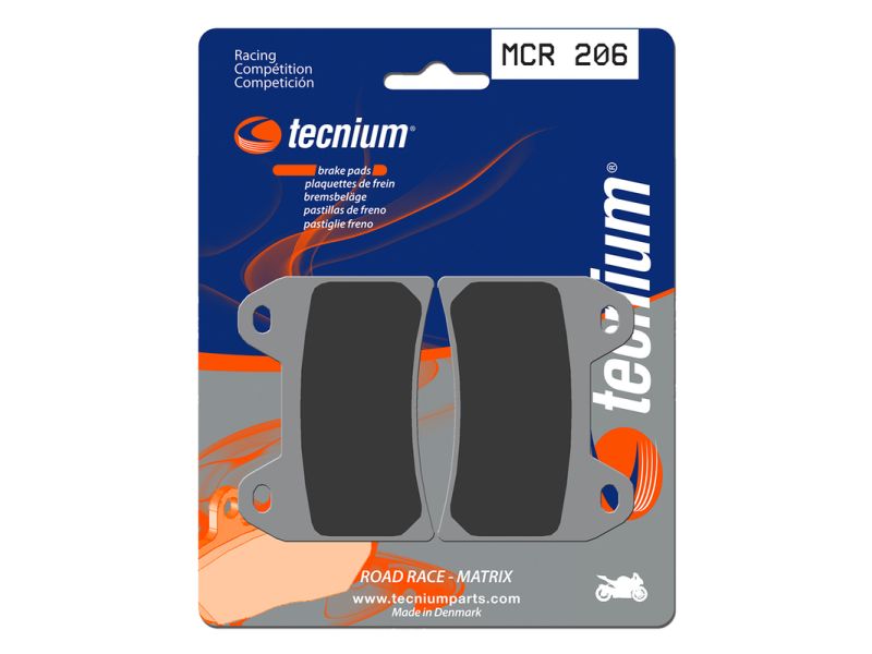 Plaquettes de frein TECNIUM Racing métal fritté carbone - MCR206