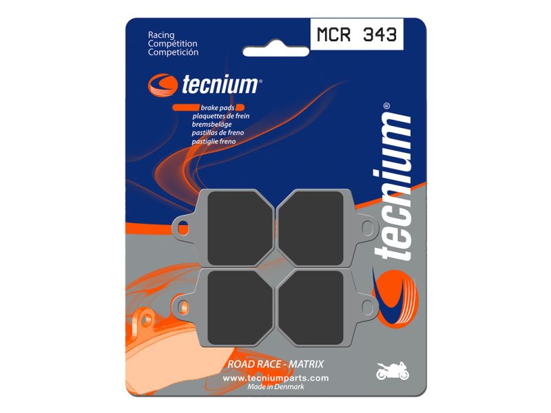 Plaquettes de frein TECNIUM Racing métal fritté carbone - MCR343
