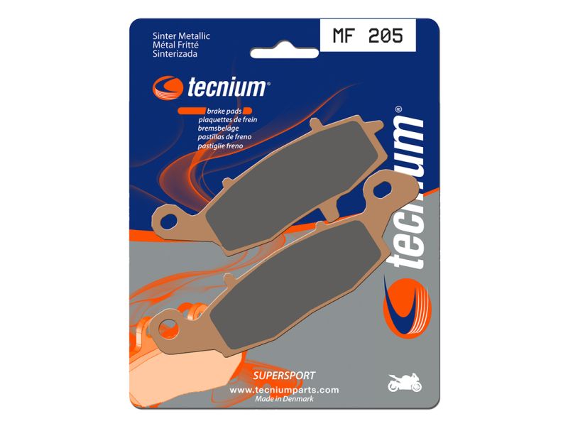 Plaquettes de frein TECNIUM Performance métal fritté - MF205