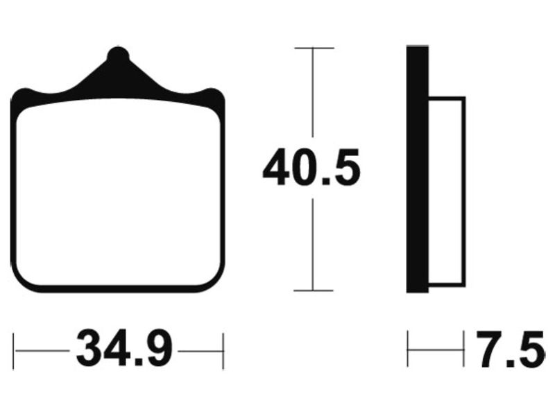 Plaquettes de frein TECNIUM Performance métal fritté - MF262