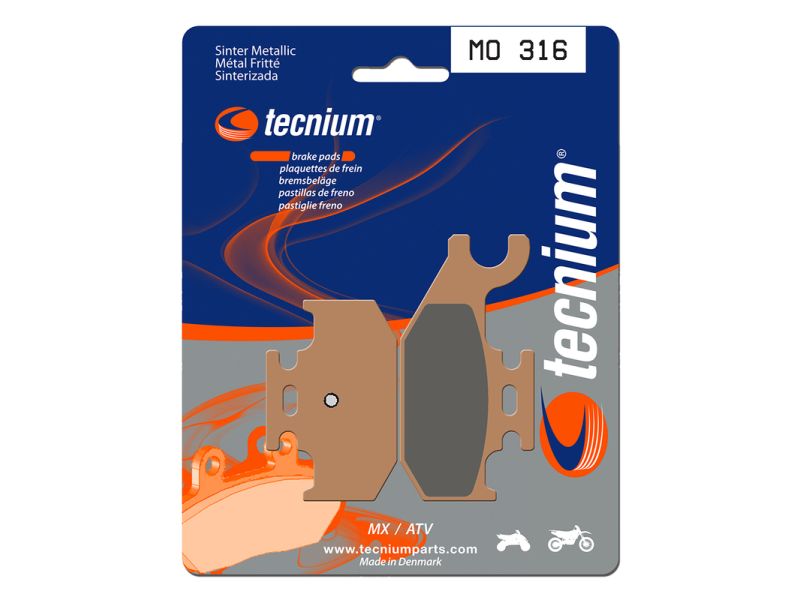 Plaquettes de frein TECNIUM MX/Quad métal fritté - MO316