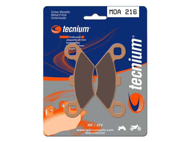Plaquettes de frein TECNIUM MX/Quad métal fritté - MOA216
