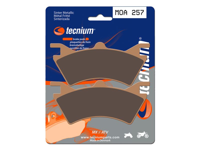Plaquettes de frein TECNIUM MX/Quad métal fritté - MOA257