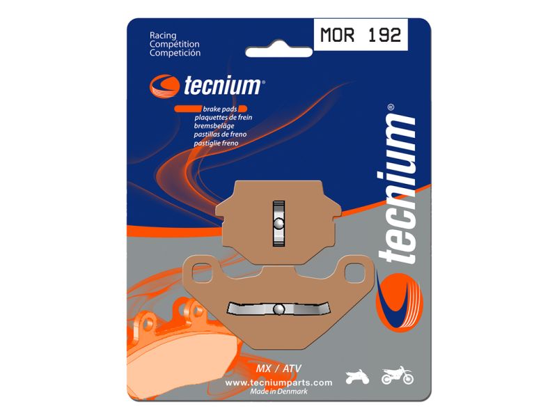 Plaquettes de frein TECNIUM Racing MX/Quad métal fritté - MOR192