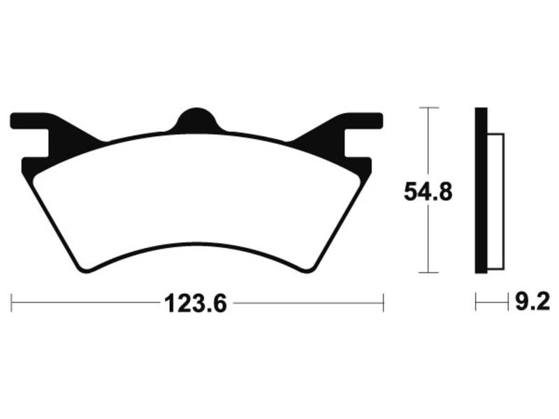 Plaquettes de frein TECNIUM Racing MX/Quad métal fritté - MOR257