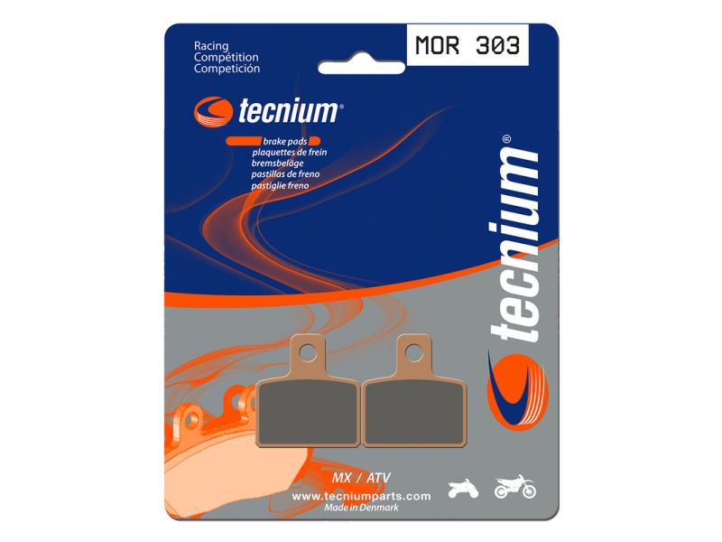 Plaquettes de frein TECNIUM Racing MX/Quad métal fritté - MOR303