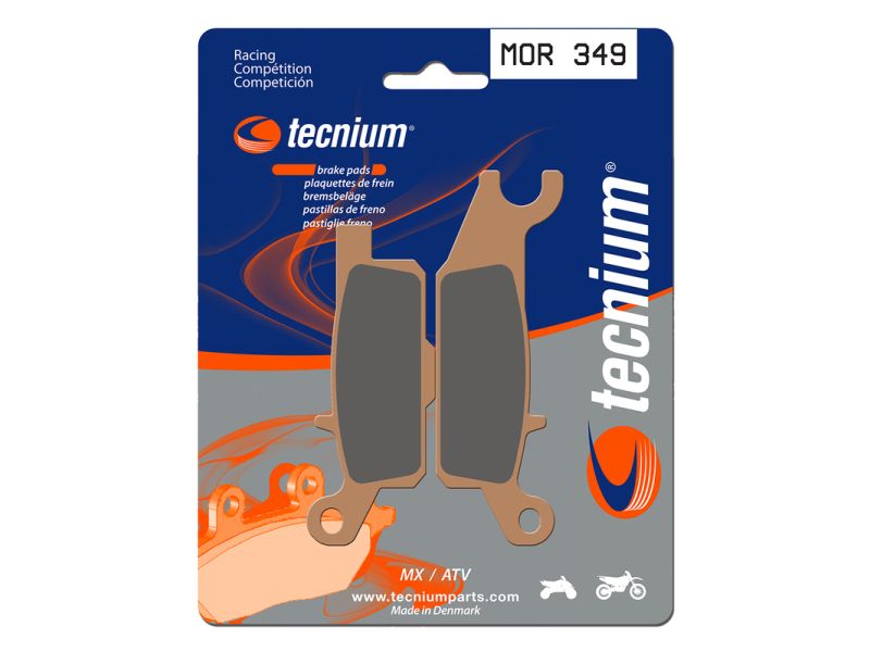 Plaquettes de frein TECNIUM Racing MX/Quad métal fritté - MOR349