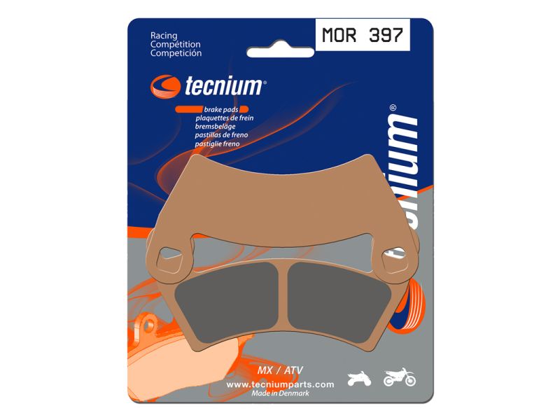 Plaquettes de frein TECNIUM Racing MX/Quad métal fritté - MOR397