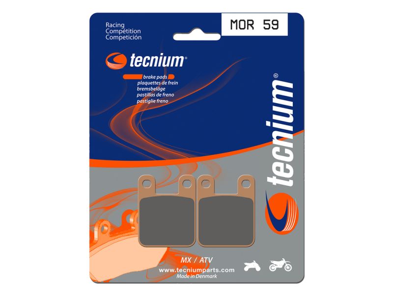 Plaquettes de frein TECNIUM Racing MX/Quad métal fritté - MOR59