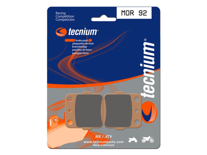 Plaquettes de frein TECNIUM Racing MX/Quad métal fritté - MOR92