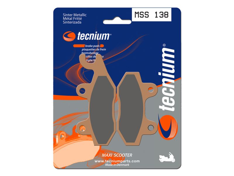 Plaquettes de frein TECNIUM Maxi Scooter métal fritté - MSS138