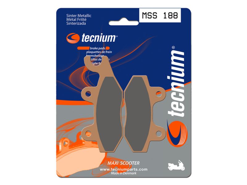 Plaquettes de frein TECNIUM Maxi Scooter métal fritté - MSS188