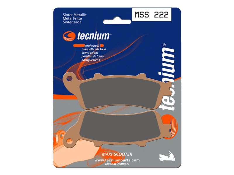 Plaquettes de frein TECNIUM Maxi Scooter métal fritté - MSS222