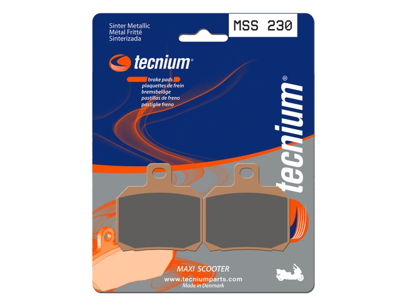 Plaquettes de frein TECNIUM Maxi Scooter métal fritté - MSS230