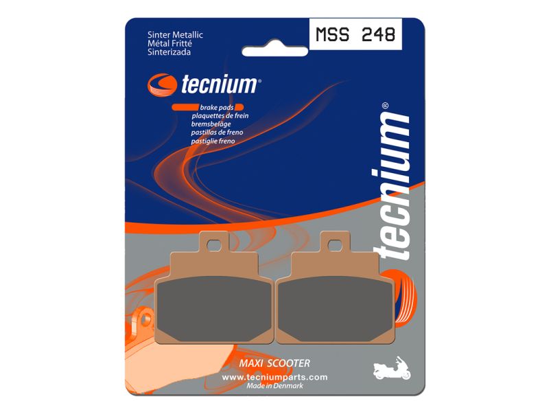 Plaquettes de frein TECNIUM Maxi Scooter métal fritté - MSS248