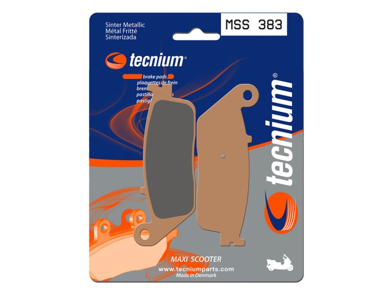 Plaquettes de frein TECNIUM Maxi Scooter métal fritté - MSS383