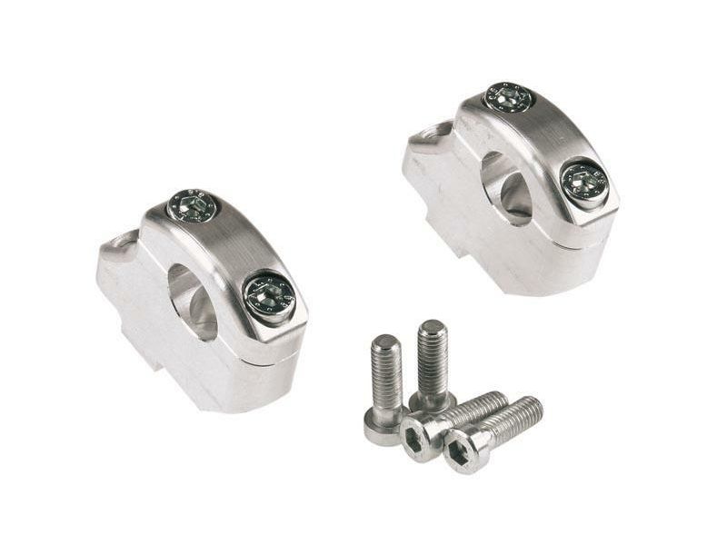 Pontets décalés et réhausseurs LSL argenté 16/25MM, pour guidon Ø22mm