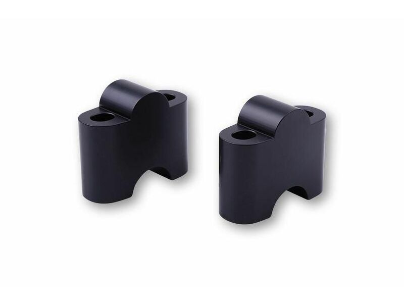 Pontets de guidon LSL Ø22,2mm +35mm noir