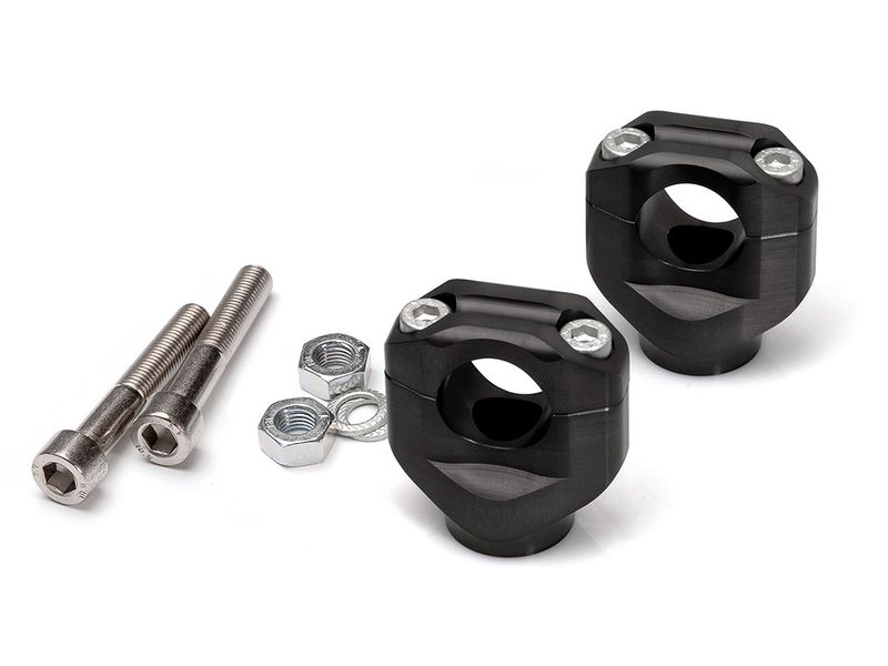 Pontets de guidon LSL Ø22,2mm hauteur origine noir Suzuki GS500E
