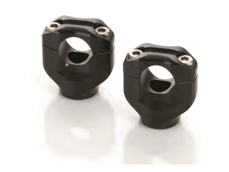 Pontets de guidon LSL Ø 28,5mm + 30mm noir Honda CBF1000