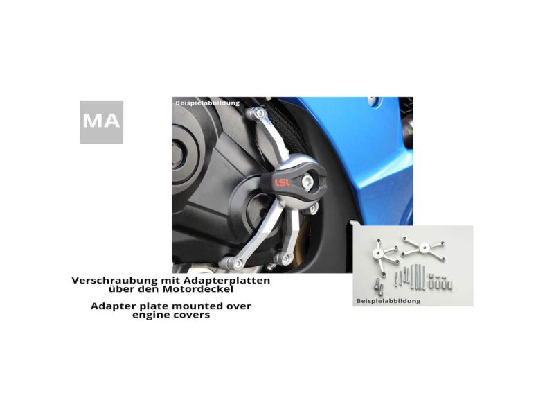 Kit fixation tampon de protection LSL pour HONDA VFR1200F 10-11, DCT