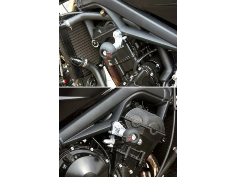 Kit fixation tampon de protection LSL pour TRIUMPH STREET TRIPLE 675 2007-08