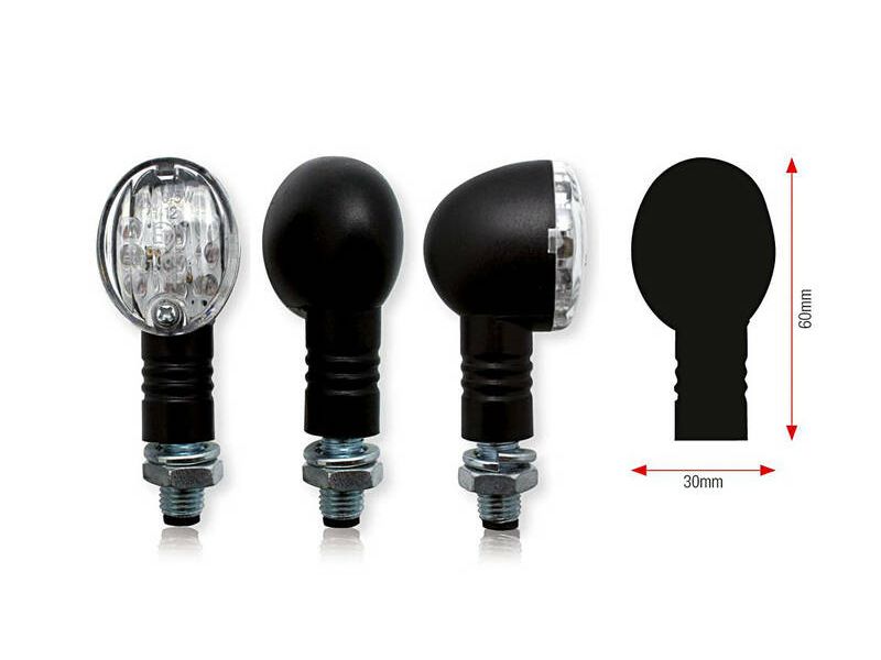 Clignotants BIHR Bullet LED noir universel