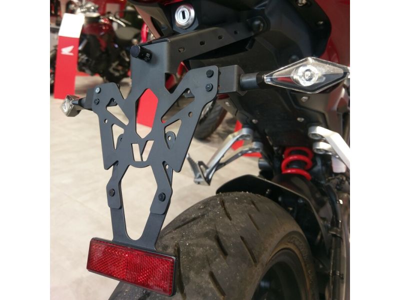 Support de plaque V PARTS noir Honda CB125R/300R
