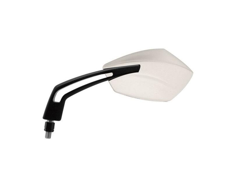 Rétroviseur avec adaptateur inversé BIHR Ride universel M10/125 - noir/blanc