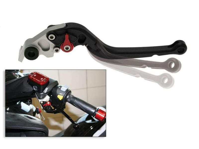 Levier gauche repliable BIHR aluminium anodisé noir