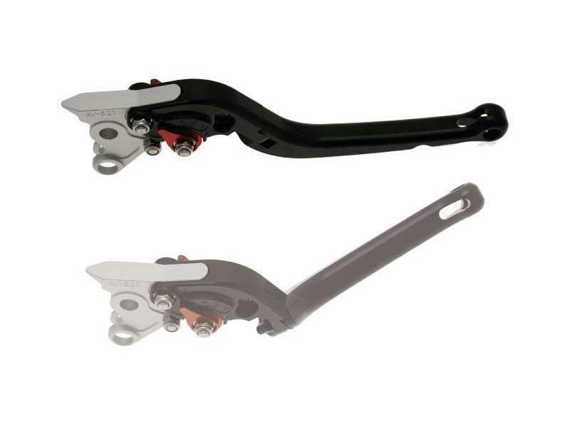 Levier gauche repliable BIHR aluminium anodisé noir