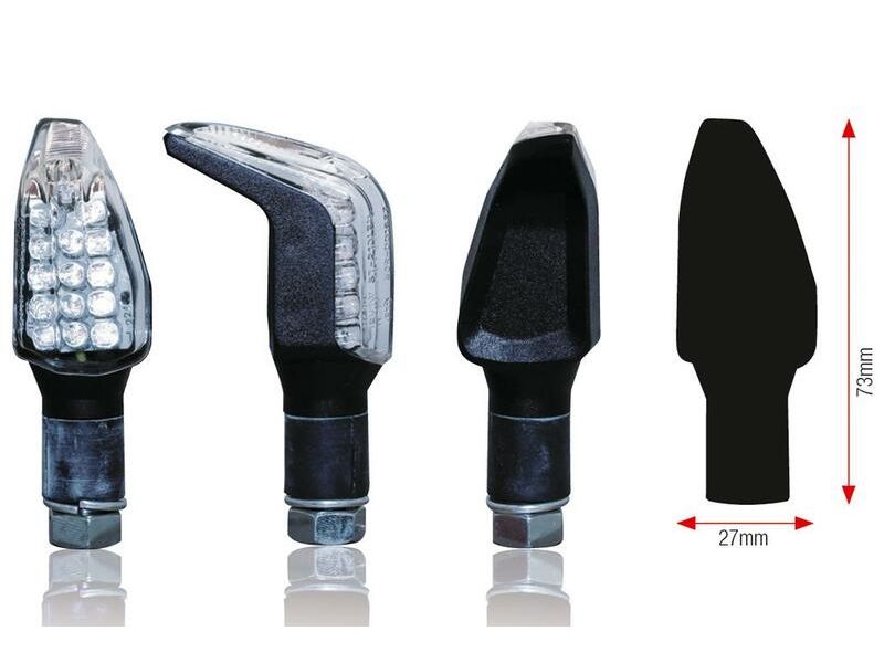 Clignotants BIHR Boomerang LED noir universel