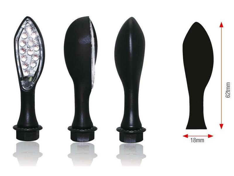 Clignotants BIHR Caps LED noir universel