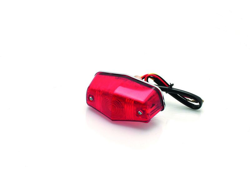 Feux arrière homologué Bihr Mini-Lucas chromé P21 - 5W/12V
