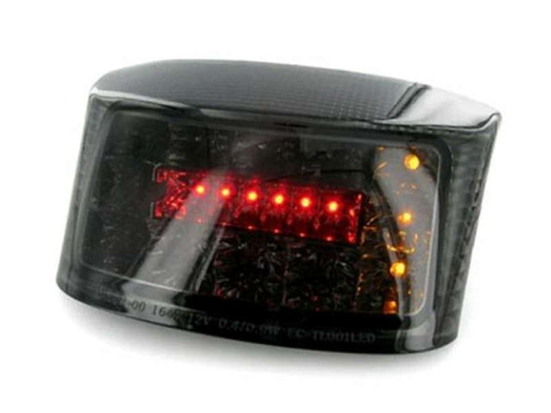 Feu arrière avec clignotants intégrés V PARTS LED fumé MBK/Yamaha