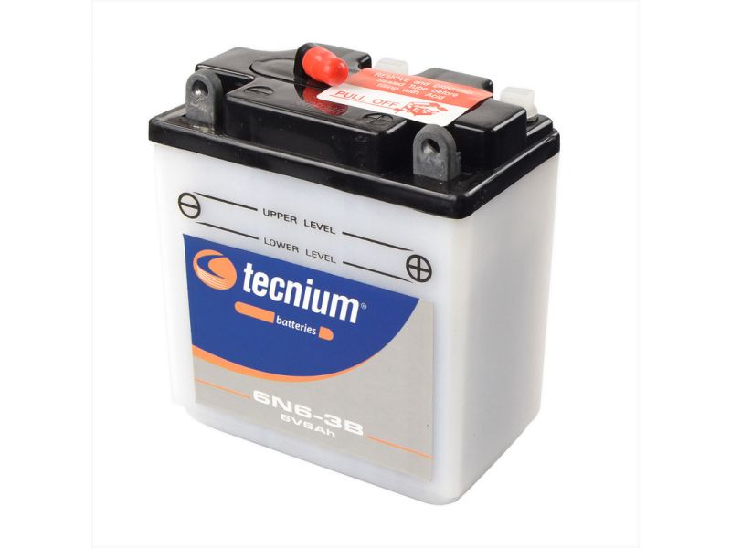 Batterie TECNIUM conventionnelle avec pack acide - 6N6-3B