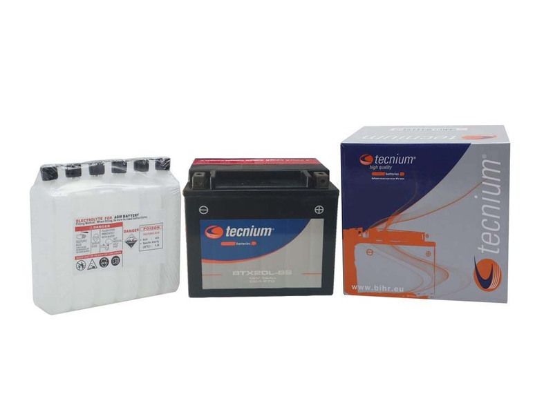 Batterie TECNIUM sans entretien avec pack acide - BTX20L-BS