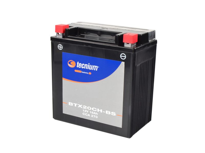 Batterie TECNIUM sans entretien avec pack acide - BTX20CH-BS