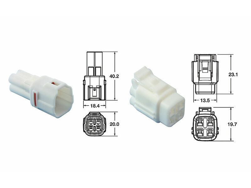 Jeu de connectiques 4 voies série 090 SMTO BIHR type origine Ø0,58mm²/1,25mm² - 5 jeux complets