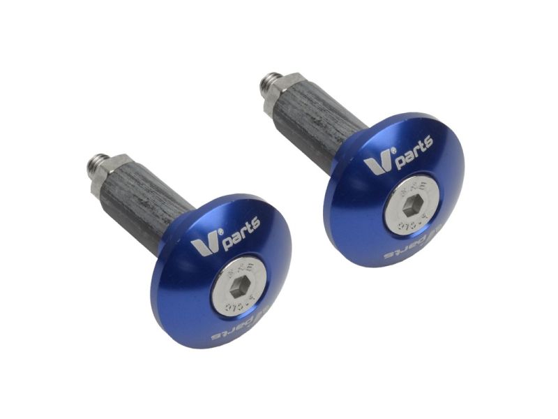 Embout de guidon V PARTS Ø12-18mm bleu