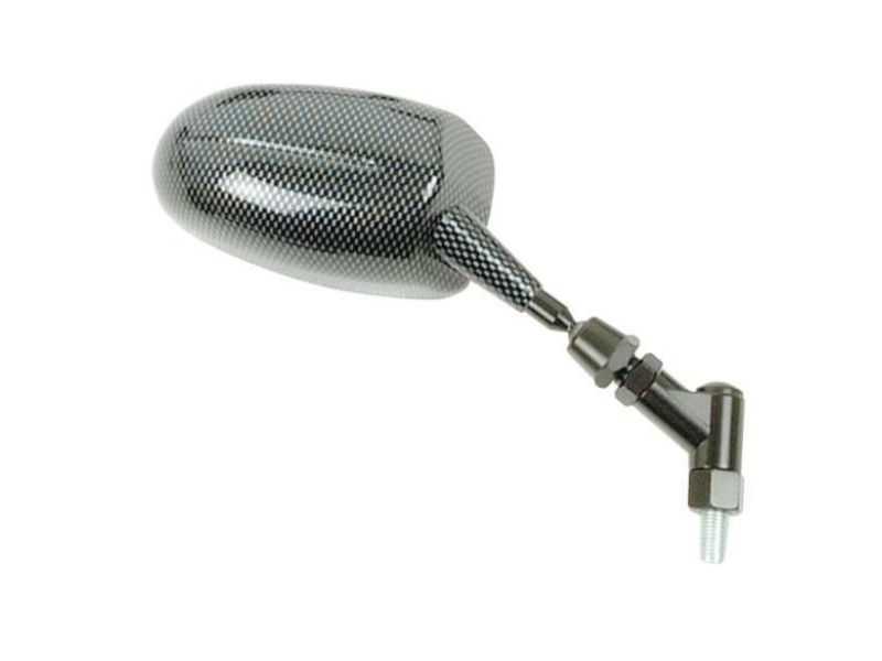 Rétroviseur ajustable V PARTS F1 ovale droit universel M10/125 - carbone