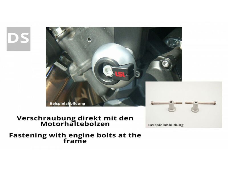 Kit fixation tampon de protection LSL noir Honda CMX 500