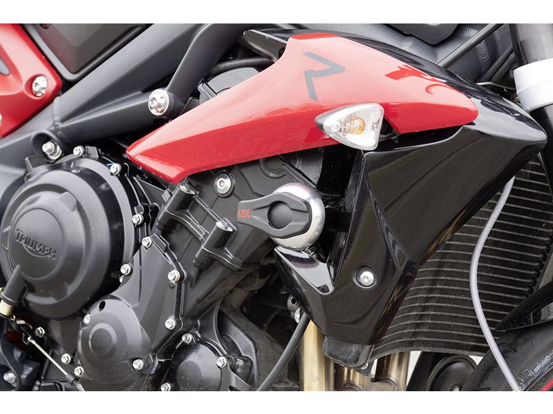Kit fixation tampon de protection LSL alu - Triumph 675 Street Triple