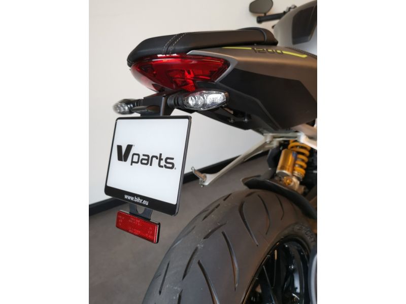 Support de plaque V PARTS - noir Triumph Speed Triple 1200