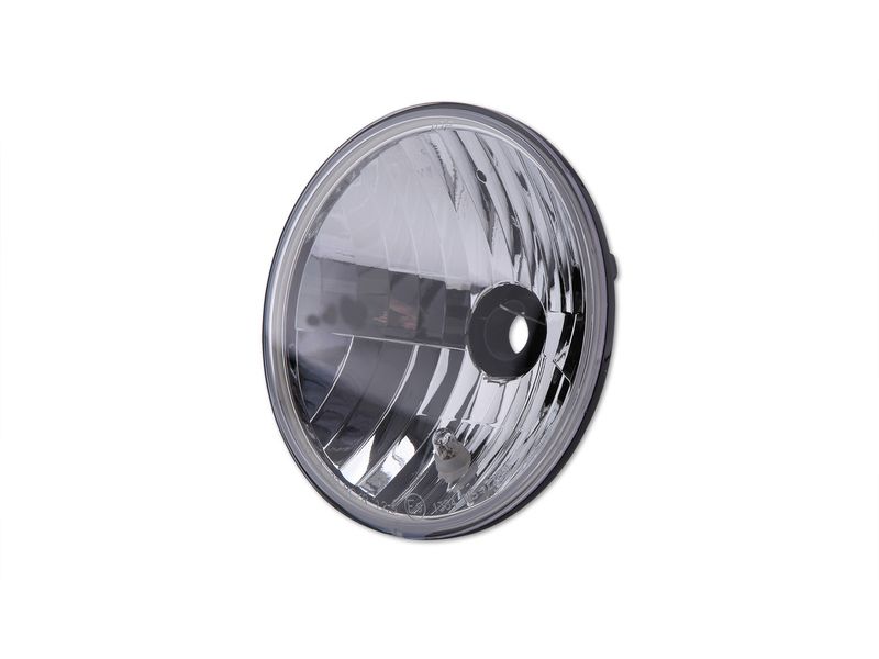 Insert de phare SHIN YO H4 (176 mm), homologué E, réflecteur prismatique asymétrique