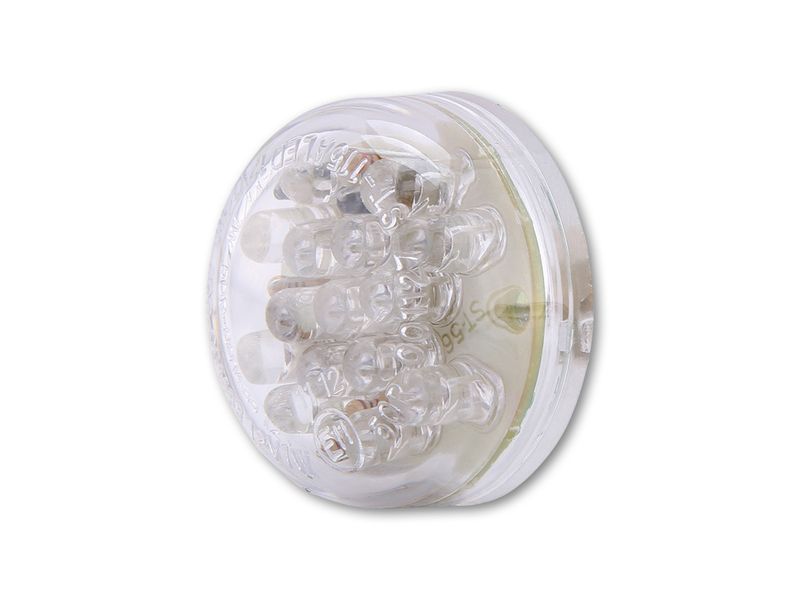 Feux arrière LED SHIN YO Disc, verre cair, homologué E