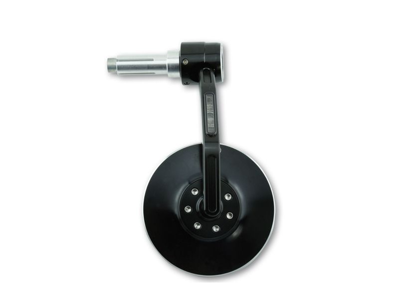 Rétroviseur d'embout de guidon HIGHSIDER pro Conero avec clignotant LED - noir - l'unité