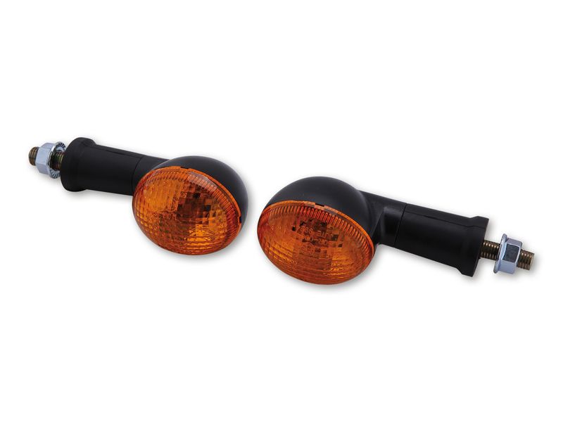 Mini clignotants SHIN YO ovale noir