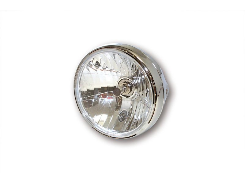 Phare SHIN YO Reno 2 7"  chrome verre clair